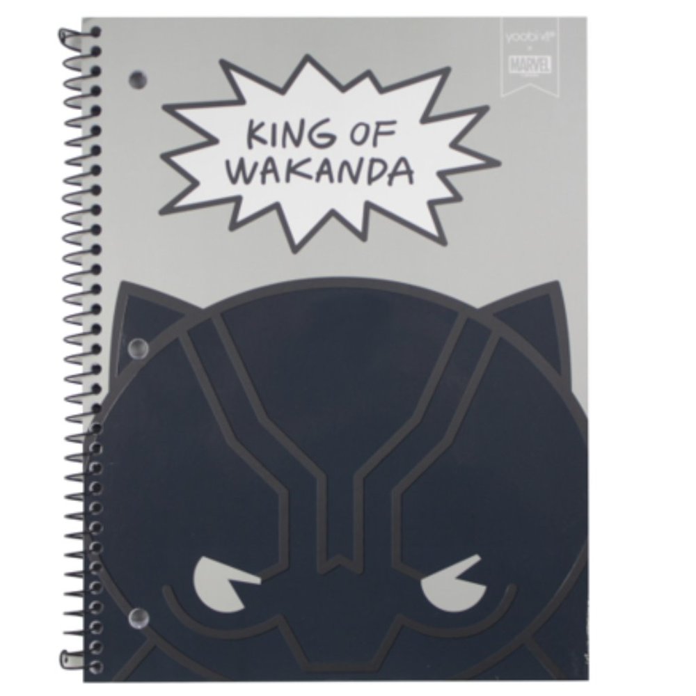 Black Panther - Spiral Bound College-Ruled Notebook Marvel Comics Gift NEW